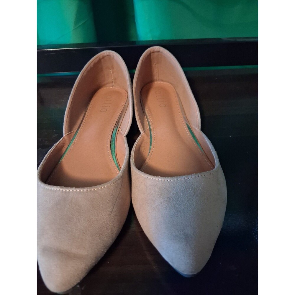 Ollioslip on ballet flats D Orsay style pointed toe sz 9
